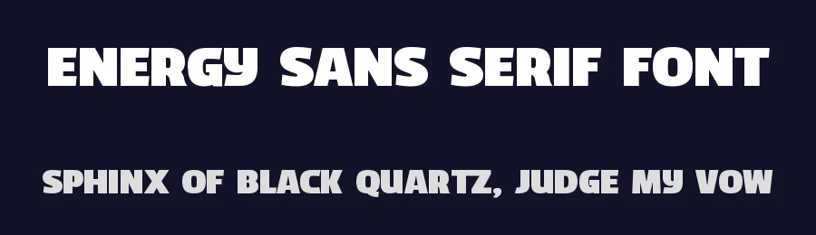 Energy Sans Serif Font by Graphicxell — Sans Serif Font — thumbnail 2