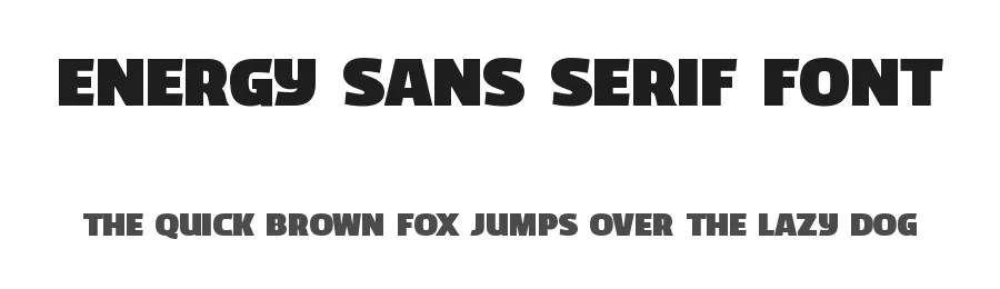 Energy Sans Serif Font by Graphicxell — Sans Serif Font