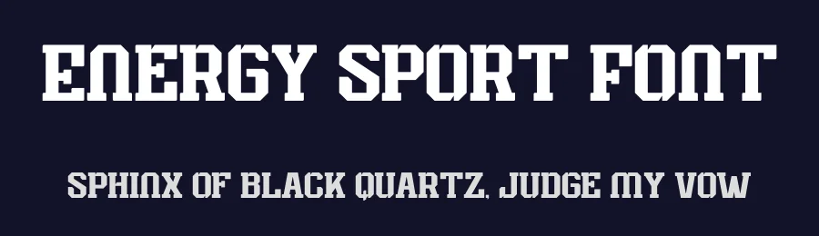 Energy Sport Font by Nirmana Visual — Slab Serif Font — thumbnail 2