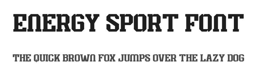 Energy Sport Font by Nirmana Visual — Slab Serif Font