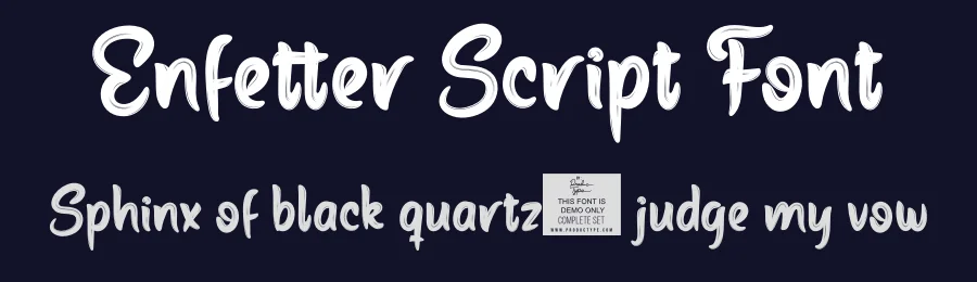 Enfetter Script Font by productype — Script Handwritten Font — thumbnail 2
