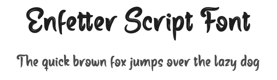 Enfetter Script Font by productype — Script Handwritten Font