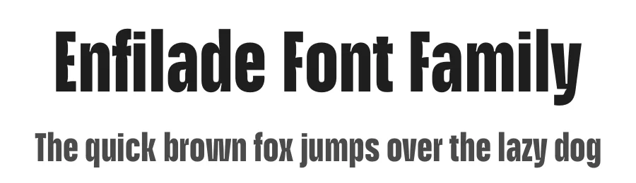 Enfilade Font Family by JTD Type — Sans Serif Font