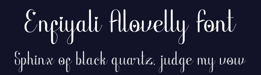 Enfiyali Alovelly Font by Denustudios — Script Handwritten Font — thumbnail 2