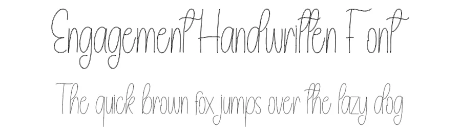 Engagement Handwritten Font by andikastudio — Script Handwritten Font