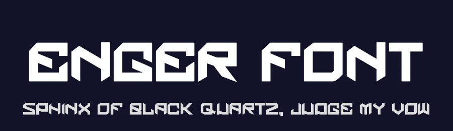 Enger Font by hayoyuka8 — Display Font — thumbnail 2