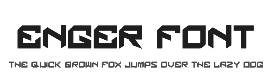 Enger Font by hayoyuka8 — Display Font