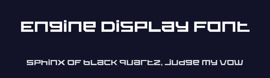 Engine Display Font by Sensatype Studio — Display Font — thumbnail 2