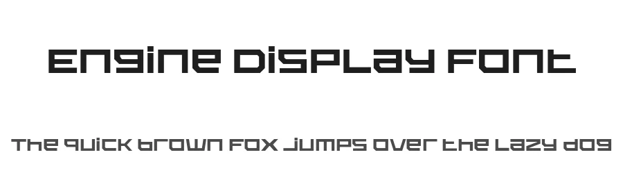 Engine Display Font by Sensatype Studio — Display Font