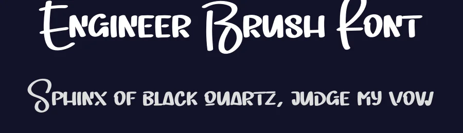 Engineer Brush Font by creativeletter — Script Handwritten Font — thumbnail 2