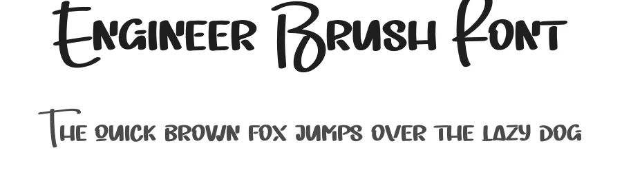 Engineer Brush Font by creativeletter — Script Handwritten Font