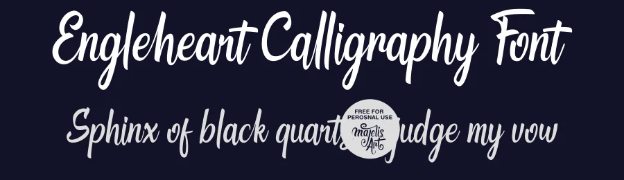 Engleheart Calligraphy Font by majelis art — Script Handwritten Font — thumbnail 2