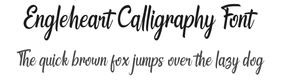Engleheart Calligraphy Font by majelis art — Script Handwritten Font