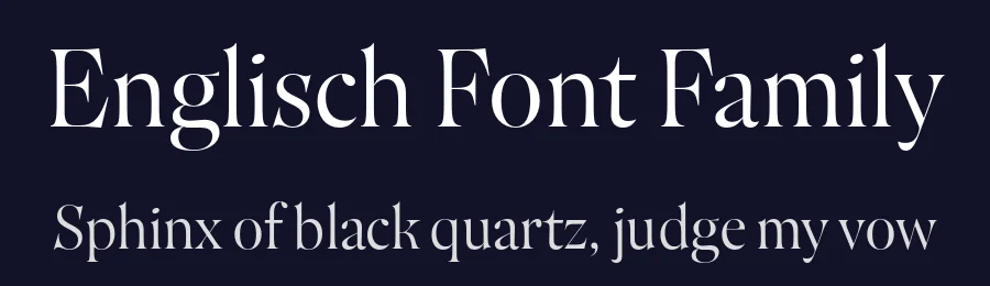 Englisch Font Family by Ilya Naumoff — Serif Font — thumbnail 2