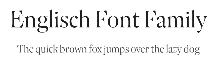 Englisch Font Family by Ilya Naumoff — Serif Font