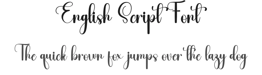 English Script Font by freshtypeink — Script Handwritten Font