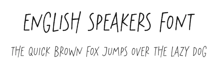 English Speakers Font by Timur type — Decorative Font