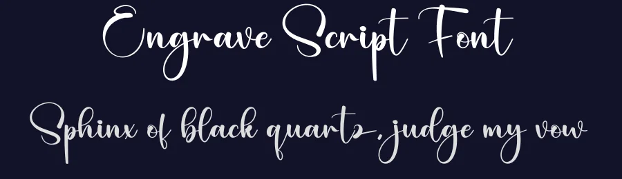 Engrave Script Font by creativeletter — Script Handwritten Font — thumbnail 2