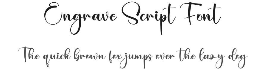 Engrave Script Font by creativeletter — Script Handwritten Font