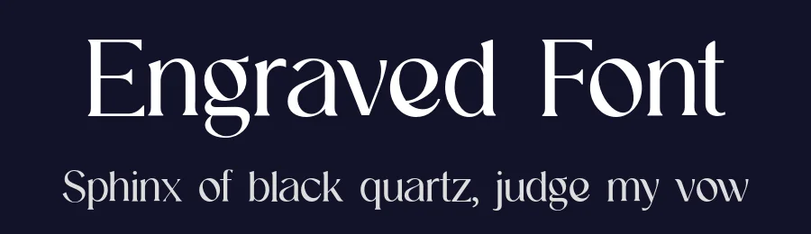 Engraved Font by UICreative — Serif Font — thumbnail 2