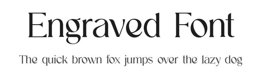 Engraved Font by UICreative — Serif Font