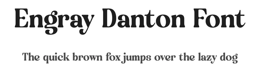 Engray Danton Font by timelesstype.co — Display Font