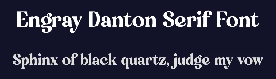 Engray Danton Serif Font by timelesstype.co — Display Font — thumbnail 2