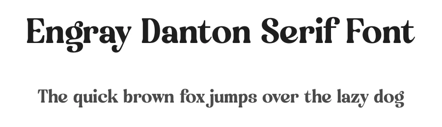 Engray Danton Serif Font by timelesstype.co — Display Font