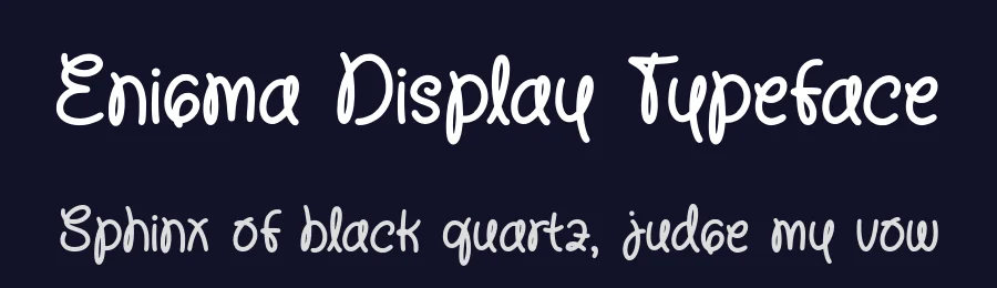 Enigma Display Typeface by Alpaprana — Display Font — thumbnail 2