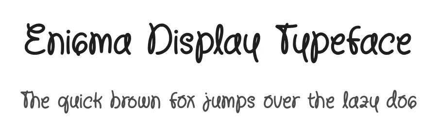 Enigma Display Typeface by Alpaprana — Display Font