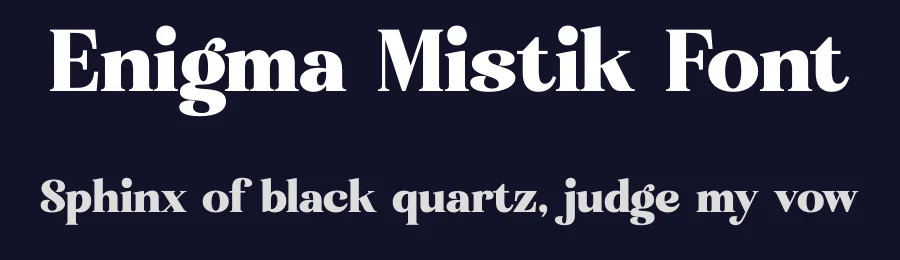 Enigma Mistik Font by letterenastudios — Serif Font — thumbnail 2