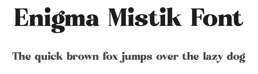 Enigma Mistik Font by letterenastudios — Serif Font
