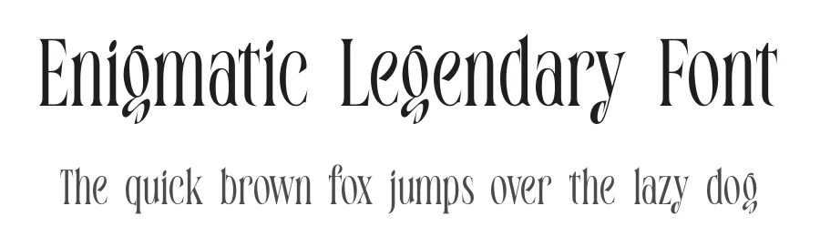 Enigmatic Legendary Font by timelesstype.co — Serif Font
