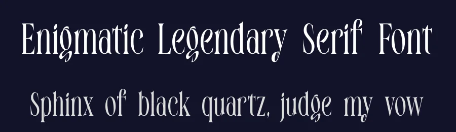 Enigmatic Legendary Serif Font by timelesstype.co — Serif Font — thumbnail 2