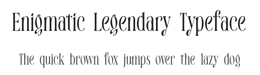 Enigmatic Legendary Typeface by timelesstype.co — Display Font