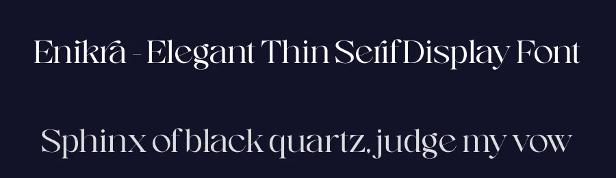 Enikra – Elegant Thin Serif Display Font by timelesstype.co — Serif Font — thumbnail 2