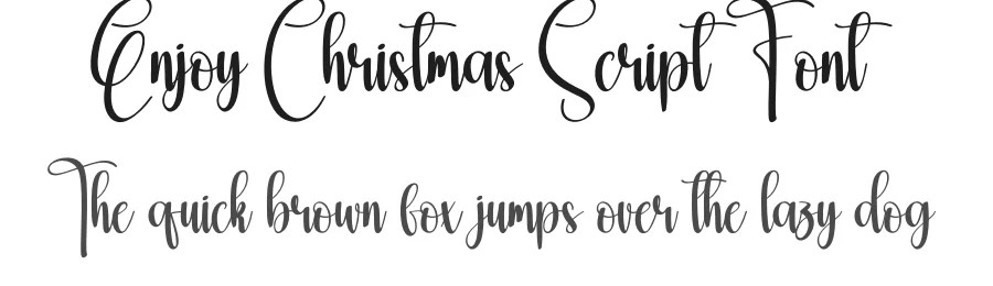 Enjoy Christmas Script Font by andikastudio — Script Handwritten Font
