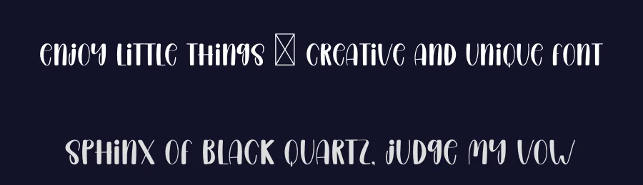 Enjoy Little Things – Creative And Unique Font by freshtypeink — Display Font — thumbnail 2