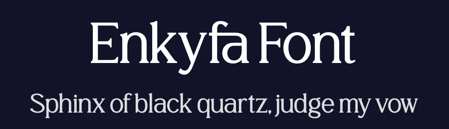 Enkyfa Font by timelesstype.co — Serif Font — thumbnail 2