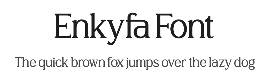 Enkyfa Font by timelesstype.co — Serif Font