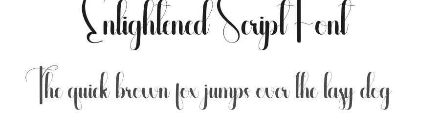 Enlightened Script Font by andikastudio — Script Handwritten Font