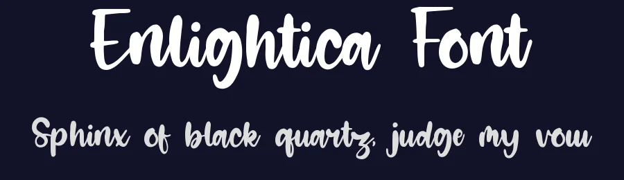 Enlightica Font by qwrtype — Script Handwritten Font — thumbnail 2