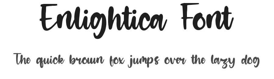 Enlightica Font by qwrtype — Script Handwritten Font