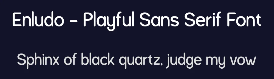Enludo – Playful Sans Serif Font by roomspace.cl — Sans Serif Font — thumbnail 2