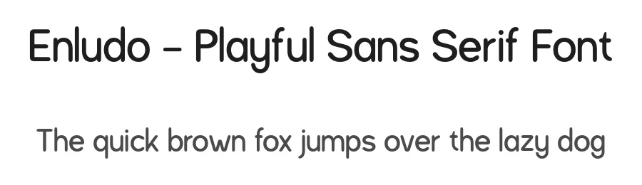 Enludo – Playful Sans Serif Font by roomspace.cl — Sans Serif Font
