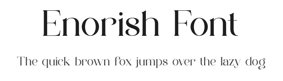 Enorish Font by ErmediaStudio — Serif Font
