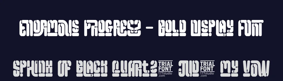 Enormous Progress – Bold Display Font by 177Studio — Display Font — thumbnail 2