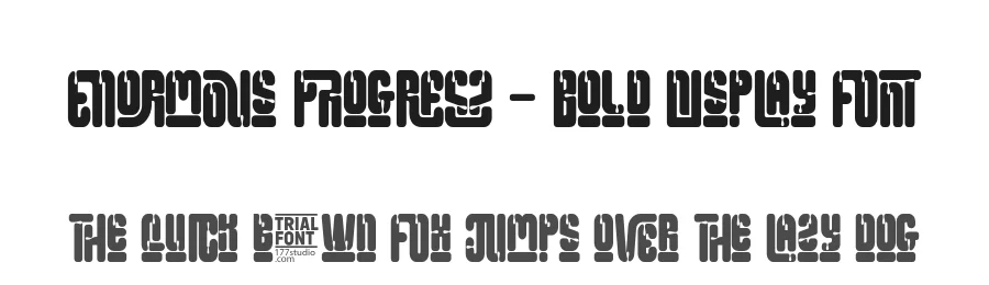 Enormous Progress – Bold Display Font by 177Studio — Display Font