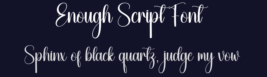 Enough Script Font by creativeletter — Script Handwritten Font — thumbnail 2