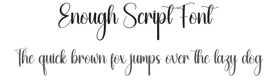 Enough Script Font by creativeletter — Script Handwritten Font